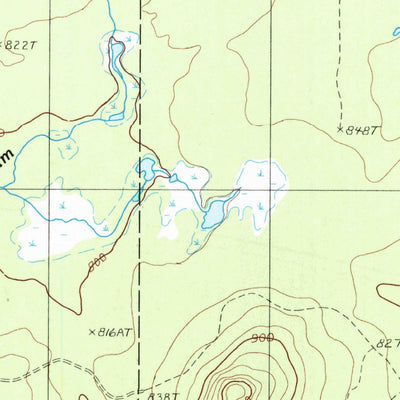 United States Geological Survey Chandler Mountain, ME (1986, 24000-Scale) digital map