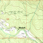 United States Geological Survey Chandler Mountain, OR (1988, 24000-Scale) digital map