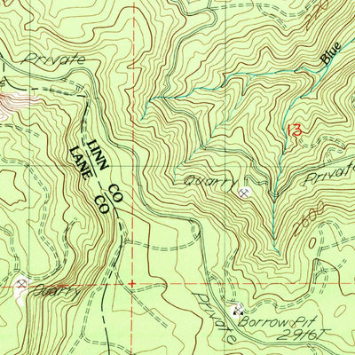 United States Geological Survey Chandler Mountain, OR (1988, 24000-Scale) digital map
