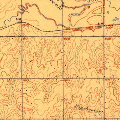 United States Geological Survey Chandler, OK (1907, 62500-Scale) digital map