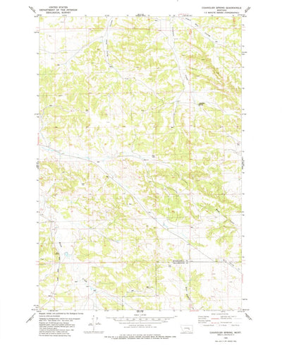 United States Geological Survey Chandler Spring, MT (1980, 24000-Scale) digital map