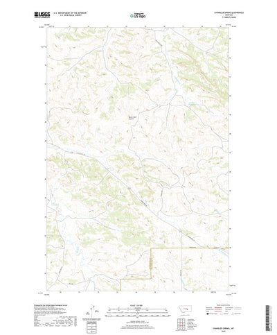 United States Geological Survey Chandler Spring, MT (2020, 24000-Scale) digital map