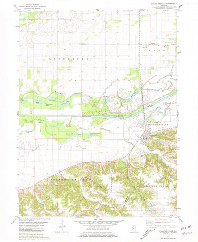 United States Geological Survey Chandlerville, IL (1981, 24000-Scale) digital map