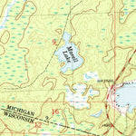 United States Geological Survey Chaney Lake, MI-WI (1982, 24000-Scale) digital map