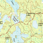 United States Geological Survey Chaney Lake, MI-WI (1982, 24000-Scale) digital map
