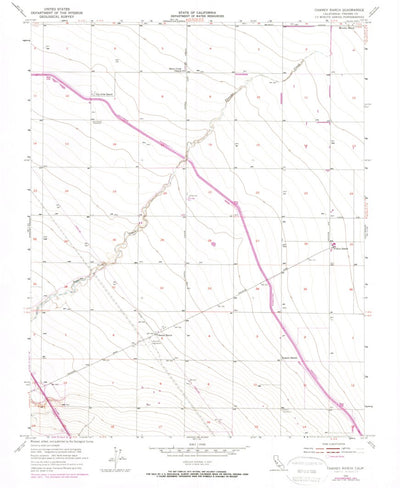 United States Geological Survey Chaney Ranch, CA (1955, 24000-Scale) digital map