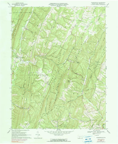 United States Geological Survey Chaneysville, PA (1968, 24000-Scale) digital map