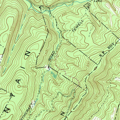 United States Geological Survey Chaneysville, PA (1968, 24000-Scale) digital map