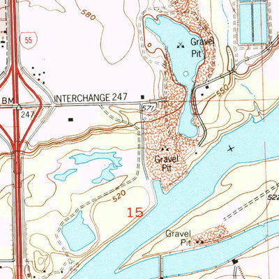 United States Geological Survey Channahon, IL (1993, 24000-Scale) digital map