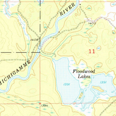 United States Geological Survey Channing, MI (1955, 24000-Scale) digital map