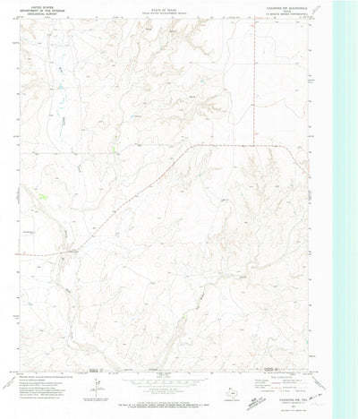 United States Geological Survey Channing NW, TX (1971, 24000-Scale) digital map