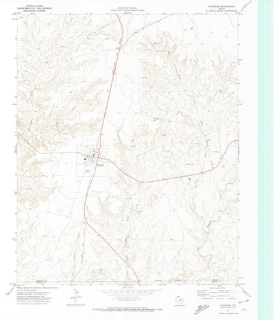 United States Geological Survey Channing, TX (1971, 24000-Scale) digital map