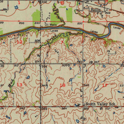 United States Geological Survey Chanute, KS (1951, 62500-Scale) digital map