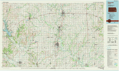 United States Geological Survey Chanute, KS (1990, 100000-Scale) digital map