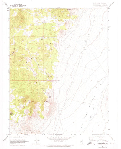 United States Geological Survey Chaos Creek, NV (1967, 24000-Scale) digital map