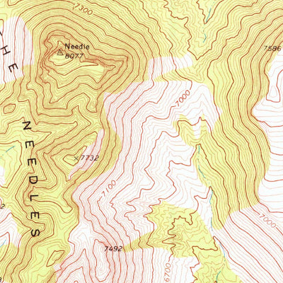 United States Geological Survey Chaos Creek, NV (1967, 24000-Scale) digital map