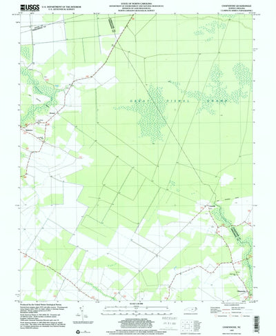 United States Geological Survey Chapanoke, NC (1997, 24000-Scale) digital map