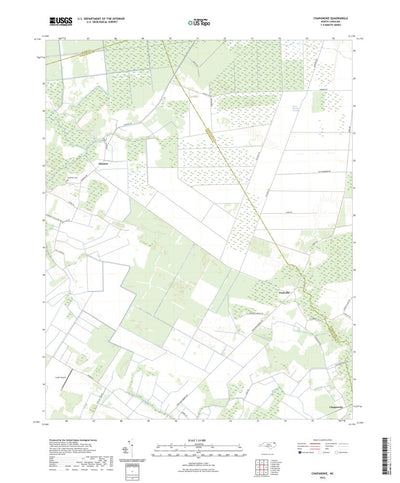 United States Geological Survey Chapanoke, NC (2022, 24000-Scale) digital map