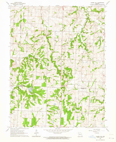 United States Geological Survey Chapel Hill, MO (1963, 24000-Scale) digital map