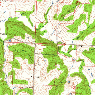 United States Geological Survey Chapel Hill, MO (1963, 24000-Scale) digital map