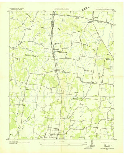United States Geological Survey Chapel Hill, TN (1936, 24000-Scale) digital map