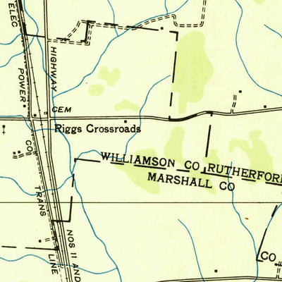United States Geological Survey Chapel Hill, TN (1936, 24000-Scale) digital map