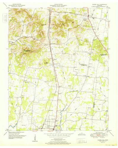 United States Geological Survey Chapel Hill, TN (1951, 24000-Scale) digital map