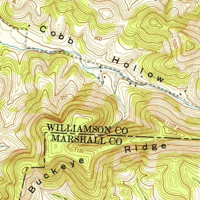 United States Geological Survey Chapel Hill, TN (1951, 24000-Scale) digital map