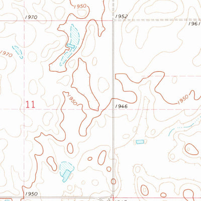 United States Geological Survey Chapelle Lake NW, SD (1973, 24000-Scale) digital map