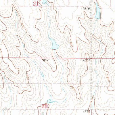 United States Geological Survey Chapelle Lake NW, SD (1973, 24000-Scale) digital map