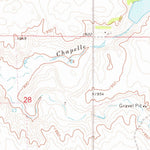 United States Geological Survey Chapelle Lake, SD (1973, 24000-Scale) digital map