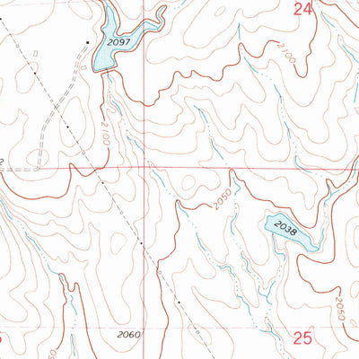 United States Geological Survey Chapelle Lake SE, SD (1973, 24000-Scale) digital map