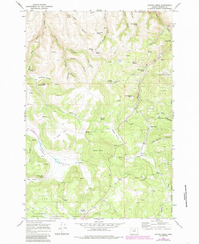 United States Geological Survey Chapin Creek, OR (1969, 24000-Scale) digital map