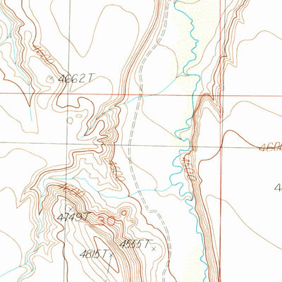 United States Geological Survey Chapman Bench, WY (1987, 24000-Scale) digital map