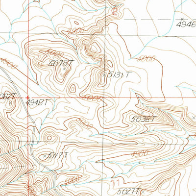 United States Geological Survey Chapman Bench, WY (1987, 24000-Scale) digital map
