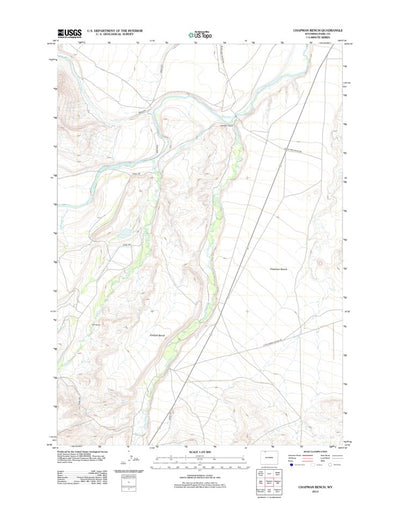 United States Geological Survey Chapman Bench, WY (2012, 24000-Scale) digital map