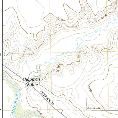 United States Geological Survey Chapman Coulee, MT (2020, 24000-Scale) digital map