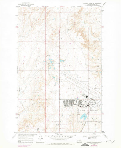 United States Geological Survey Chapman Coulee NE, MT (1969, 24000-Scale) digital map