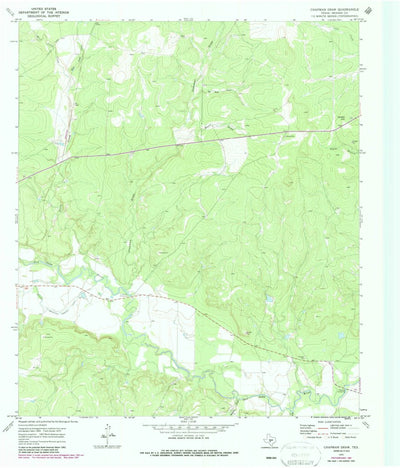 United States Geological Survey Chapman Draw, TX (1970, 24000-Scale) digital map