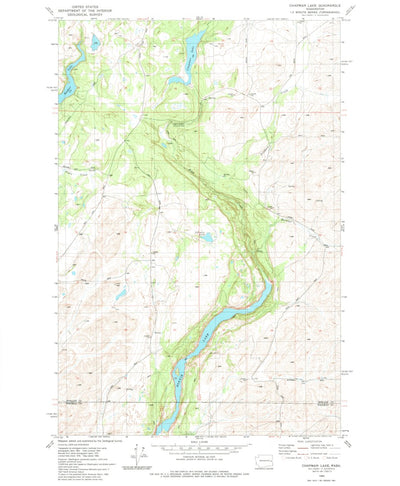 United States Geological Survey Chapman Lake, WA (1980, 24000-Scale) digital map