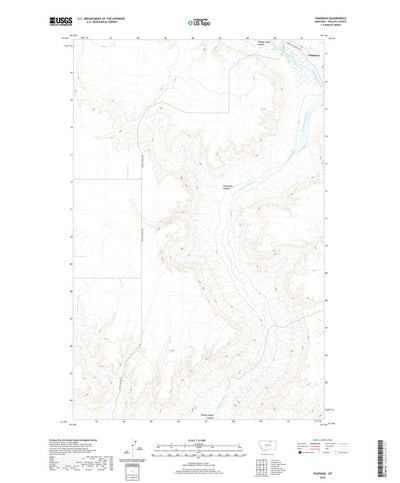 United States Geological Survey Chapman, MT (2020, 24000-Scale) digital map