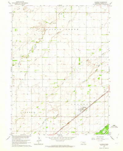 United States Geological Survey Chapman, NE (1962, 24000-Scale) digital map