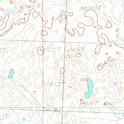United States Geological Survey Chapman NW, MT (1984, 24000-Scale) digital map