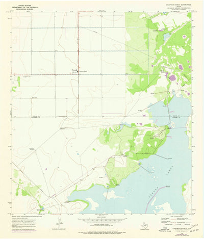 United States Geological Survey Chapman Ranch, TX (1969, 24000-Scale) digital map
