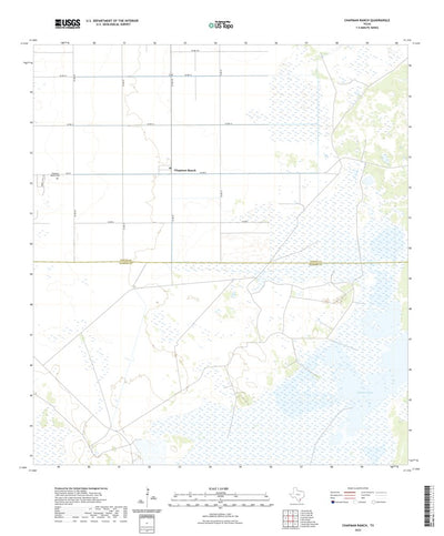 United States Geological Survey Chapman Ranch, TX (2022, 24000-Scale) digital map