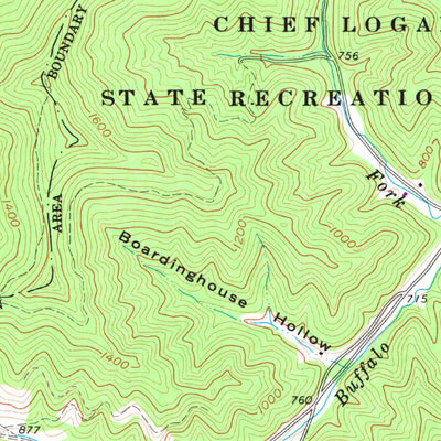 United States Geological Survey Chapmanville, WV (1963, 24000-Scale) digital map