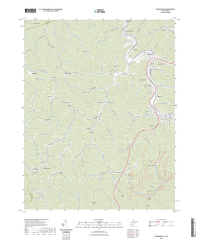 United States Geological Survey Chapmanville, WV (2023, 24000-Scale) digital map