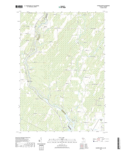 United States Geological Survey Chappee Rapids, MI (2019, 24000-Scale) digital map