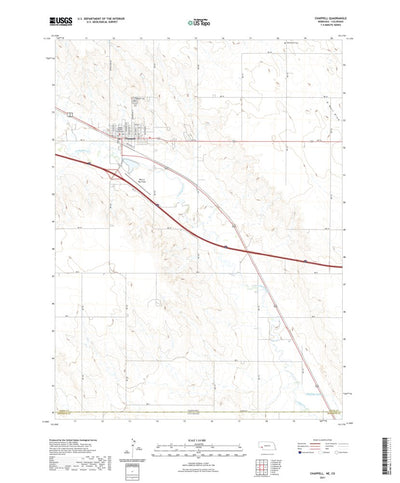 United States Geological Survey Chappell, NE (2021, 24000-Scale) digital map