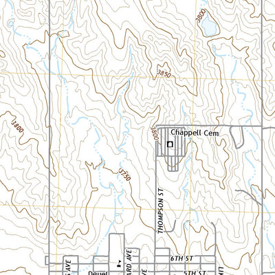 United States Geological Survey Chappell, NE (2021, 24000-Scale) digital map